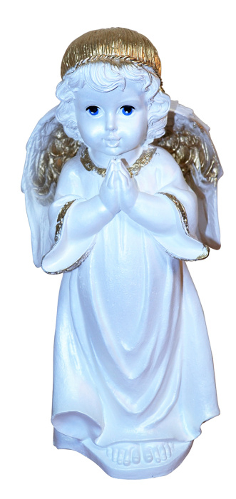 картинка Фигурка "Ангел молитва" бел./зол. ИА-147 от магазина Одежда+