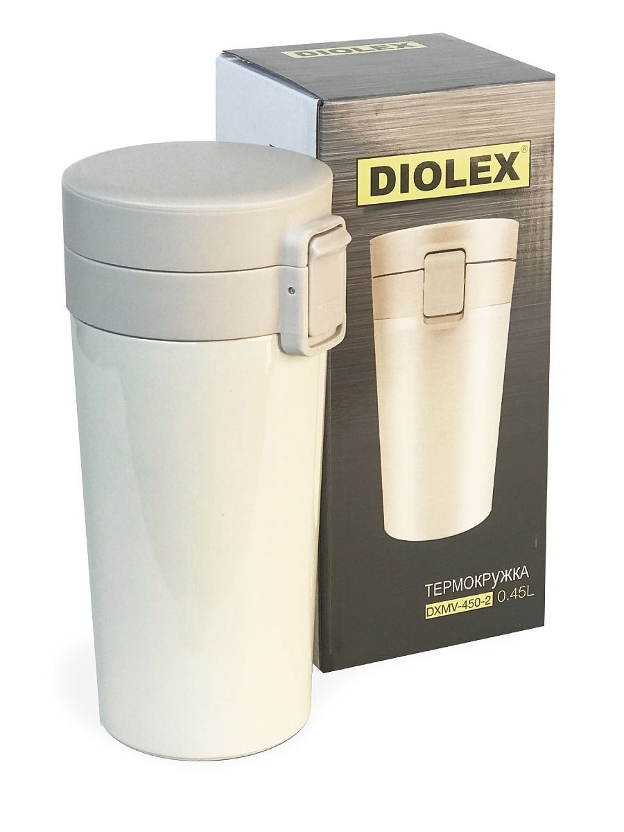 картинка     Diolex Термокружка 450 мл с кнопкой клапаном DXMS-450 от магазина Одежда+