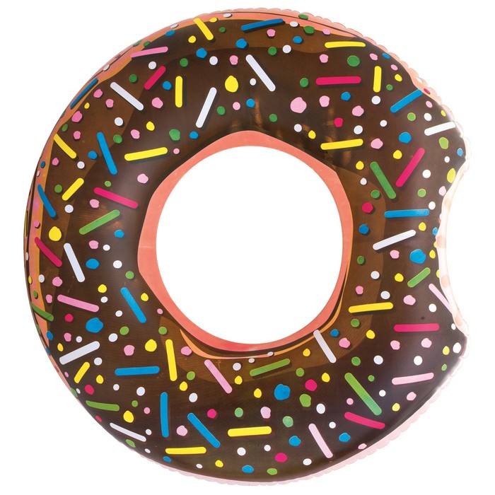 картинка Круг для плавания «Пончик», d=107 см, от 12 лет, цвета МИКС от магазина Одежда+
