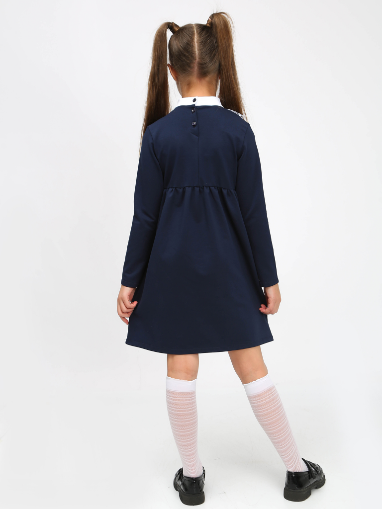 картинка Платье Школа-3 Тёмно-синий от магазина Одежда+