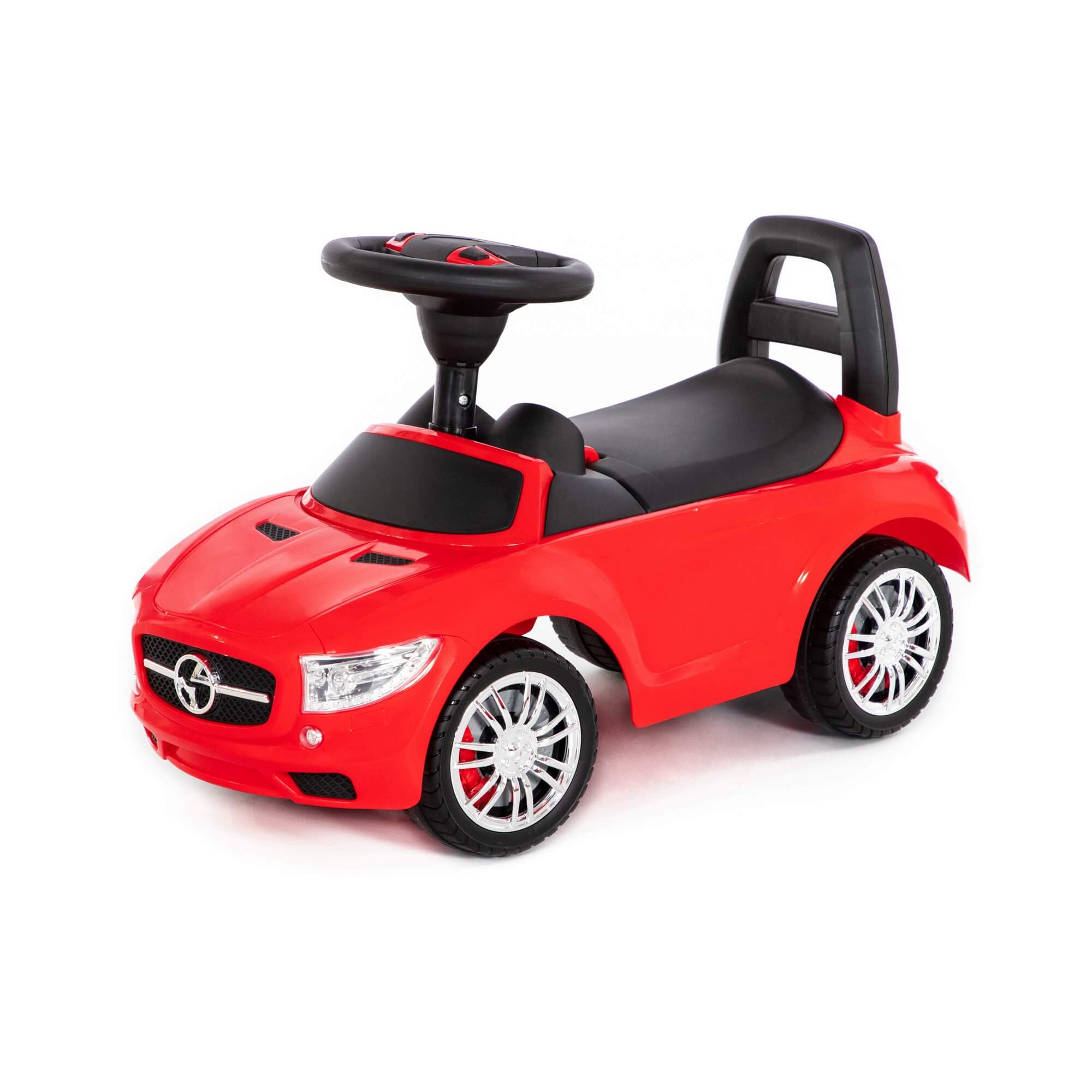 картинка Каталка-автомобиль "SuperCar" №1 со звуковым сигналом (красная) от магазина Одежда+