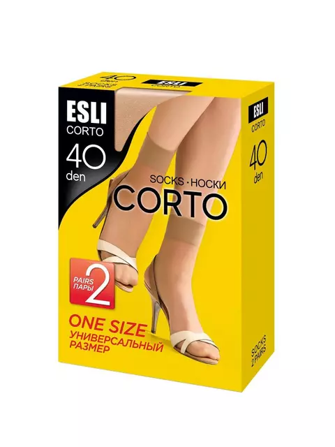 картинка Носки Esli CORTO 40 (2 пары) от магазина Одежда+