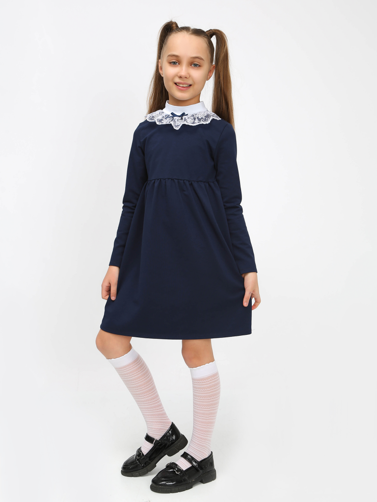 картинка Платье Школа-3 Тёмно-синий от магазина Одежда+