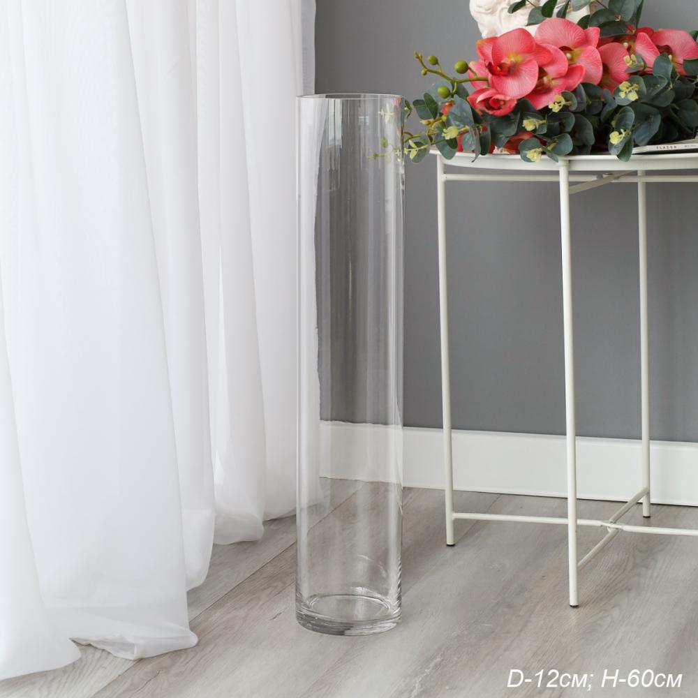 картинка Ваза для цветов 12*60 см Цилиндр/C-1260 от магазина Одежда+