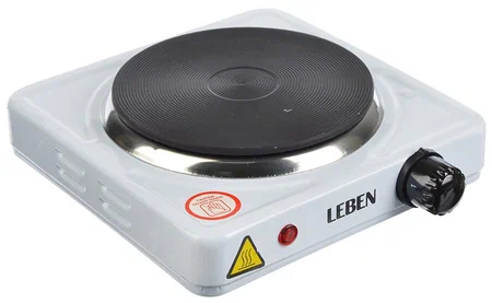 картинка Плитка электрическая LEBEN 1-конфорочная 1000Вт/475-038 от магазина Одежда+