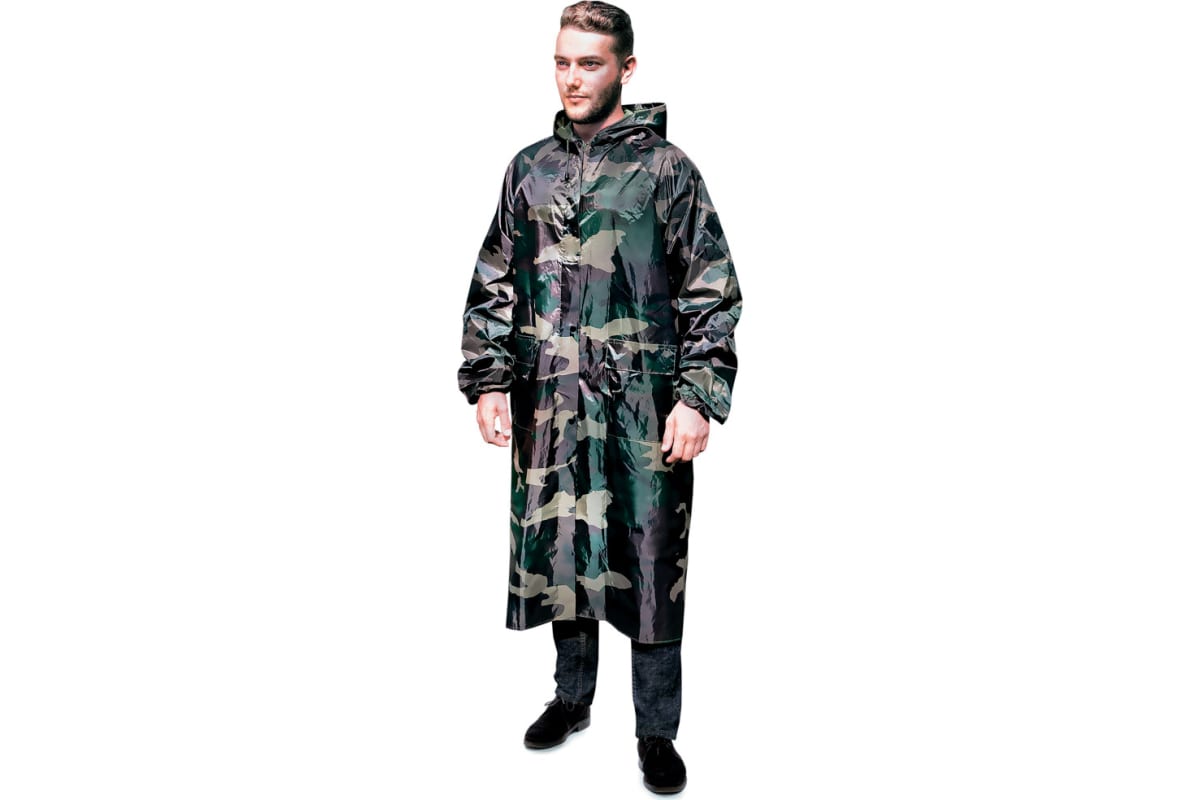 картинка Дождевик-плащ Камуфляж р.XXXL/457-200 от магазина Одежда+