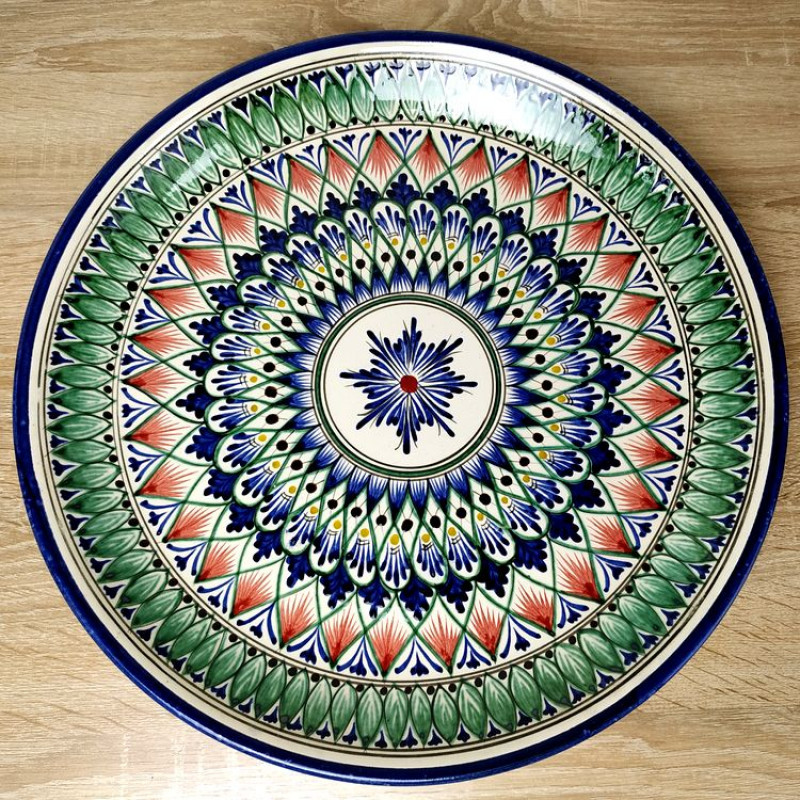 картинка Ляган 42см плоский Риштанская керамика/179960/Асс от магазина Одежда+