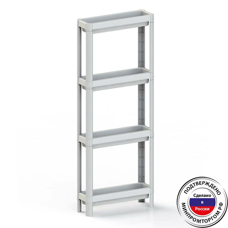 картинка Этажерка 4-х секц Узкая Kleo/93201/93208/ПБ от магазина Одежда+