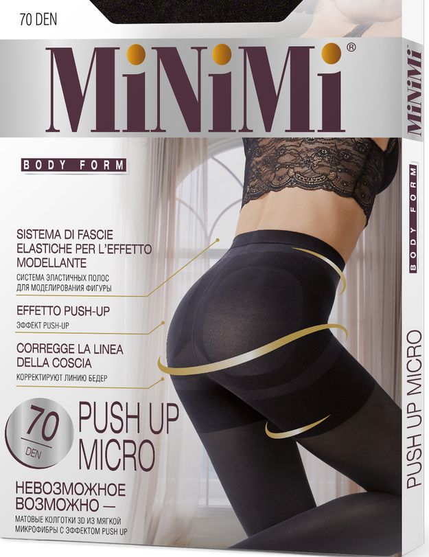 картинка Колготки Minimi Push Up micro 3D 70/140 den от магазина Одежда+