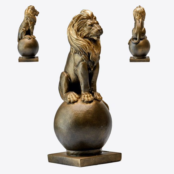 картинка Фигурка "Лев на шаре" малый  ИЛ-12 ч/з от магазина Одежда+