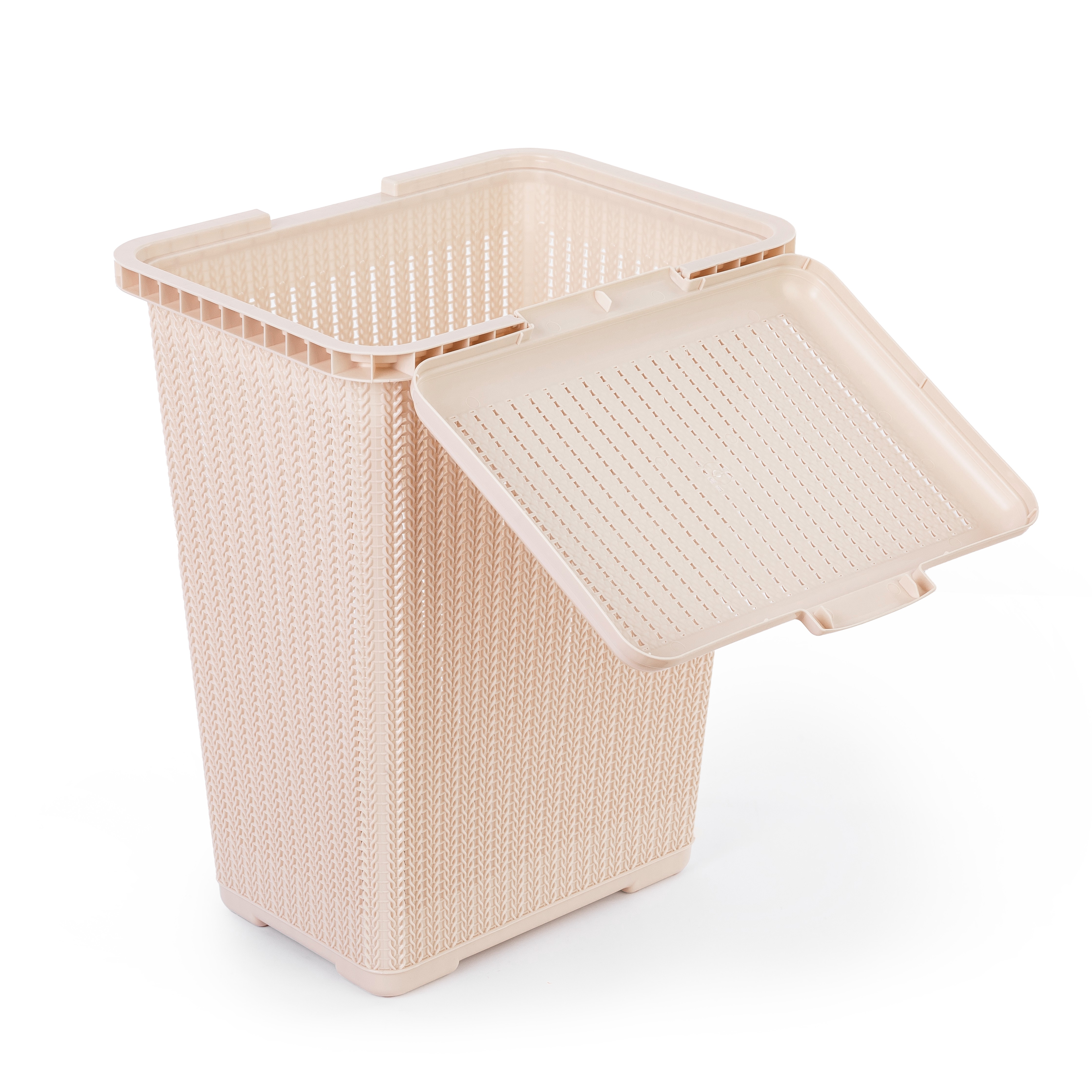 картинка Корзина д/белья "Вязаное плетение" 25 л/6904,6888,6903,6902/Альтернатива от магазина Одежда+