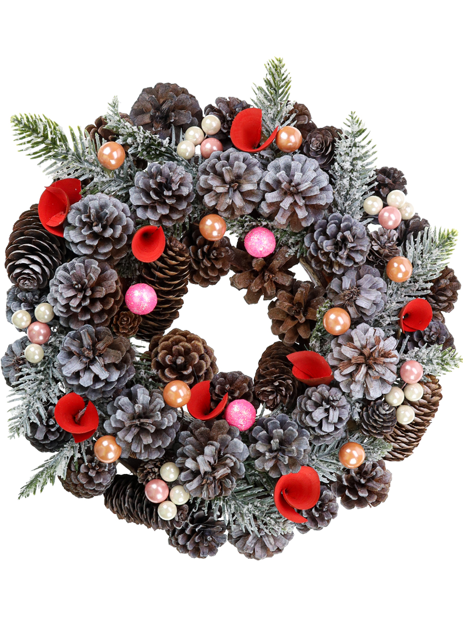 картинка Новогодний венок "Нежность",30см НУ-3612 от магазина Одежда+