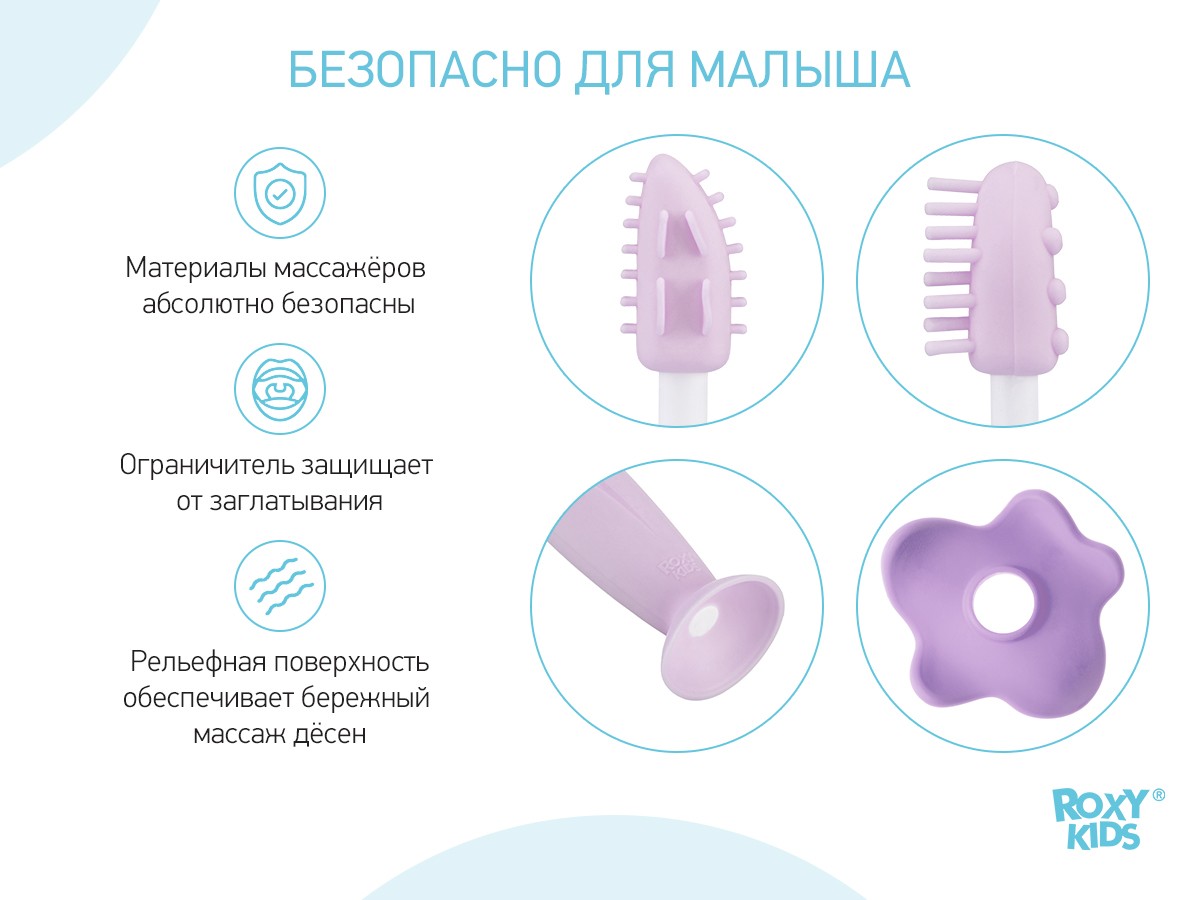 картинка Прорезыватель д/зубов и массажер д/десен/2 шт/RTB-005/Roxy/Асс от магазина Одежда+