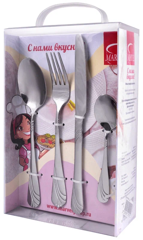 картинка Набор столовых приборов 24 предмета Mielaje/315/Риникс от магазина Одежда+