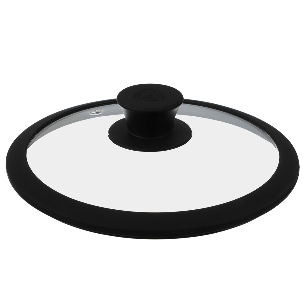 картинка Крышка стекло/силикон с ручкой 20см/848-066 от магазина Одежда+