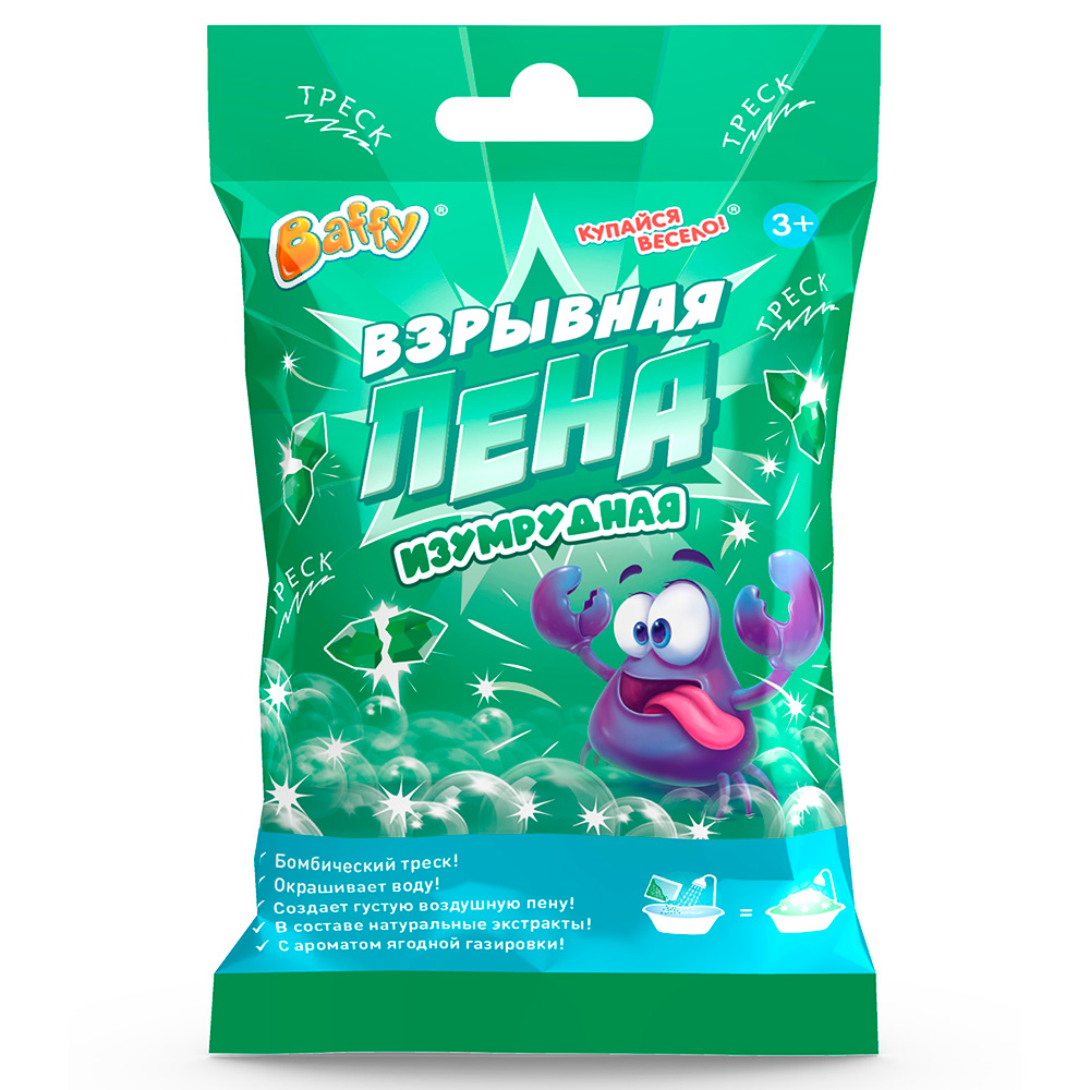 картинка Сухая пена для ванный «Baffy» «Купайся Весело!»/D0232/Асс от магазина Одежда+