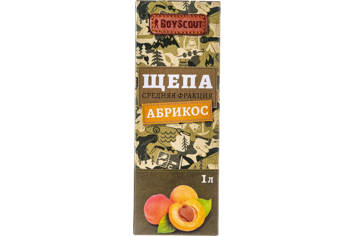 картинка BOYSCOUT Щепа д/копчения 1 л "Абрикос"/61199/ЛГ от магазина Одежда+