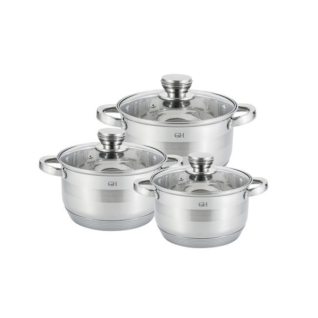 картинка Набор кастрюль GoldHouse 6 пр/GH-1809 от магазина Одежда+