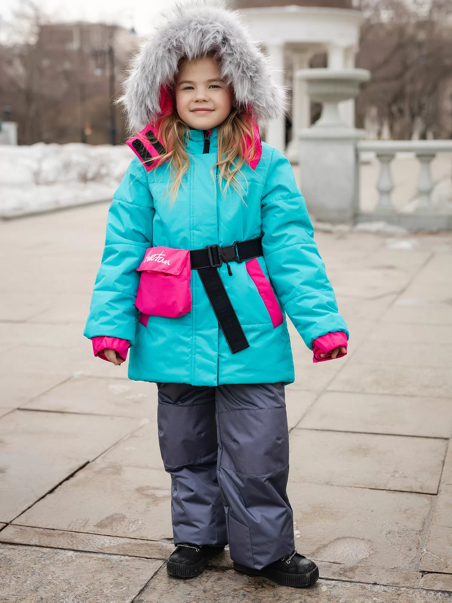 картинка Комплект для девочки "АЛИНА" ярко-бирюзовый от магазина Одежда+