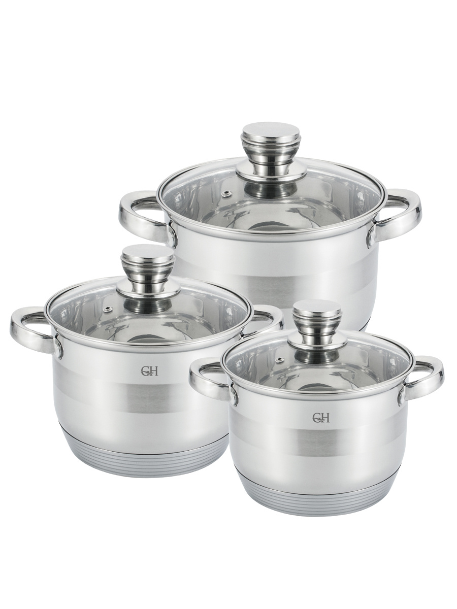 картинка Набор кастрюль GoldHouse 6 пр/GH-1810 от магазина Одежда+