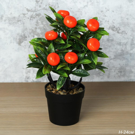 картинка Цветочная композиция Мандарин 24см/LM-002 от магазина Одежда+