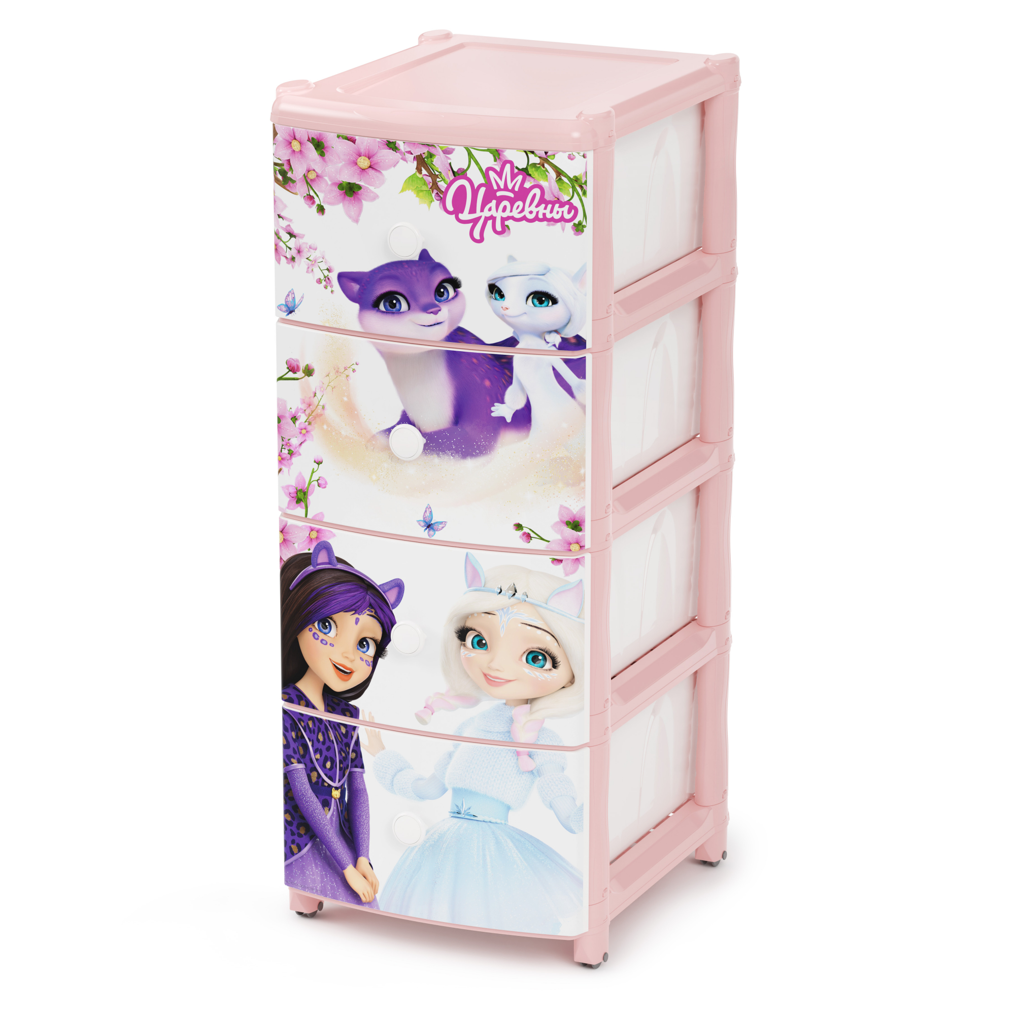 картинка Комод "Царевны" 4-х секционный/8560/8670/Альтернатива от магазина Одежда+