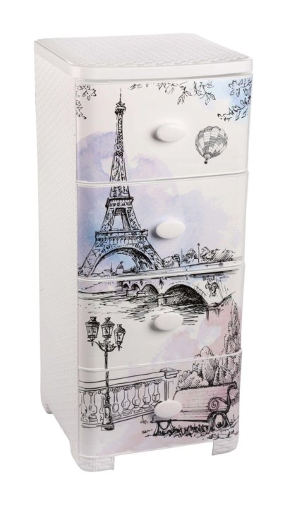 картинка Комод Плетеный "Париж" 4 секции/2447/Альтернатива от магазина Одежда+