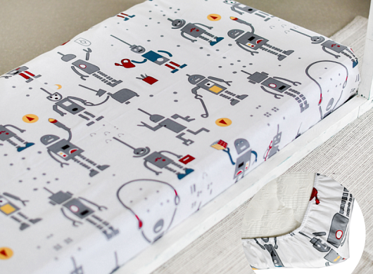 картинка Простыня Lime Time Baby Time Поплин/Резинка/80*160*20/Лайм от магазина Одежда+