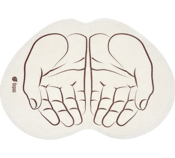 картинка Коврик войлочный 45*30 см "Ладони" "Банные штучки"/41998 от магазина Одежда+