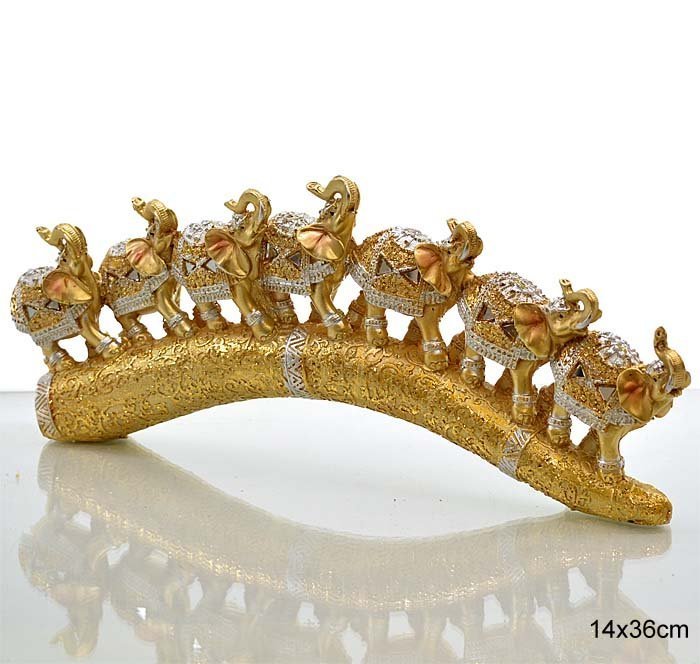 картинка Статуэтка Слоны на бивне L-34 см/7094-1 от магазина Одежда+