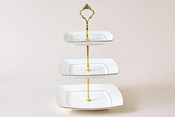 картинка Ваза для фруктов 3-х яр "Снежная королева"/СМВ0128-А от магазина Одежда+