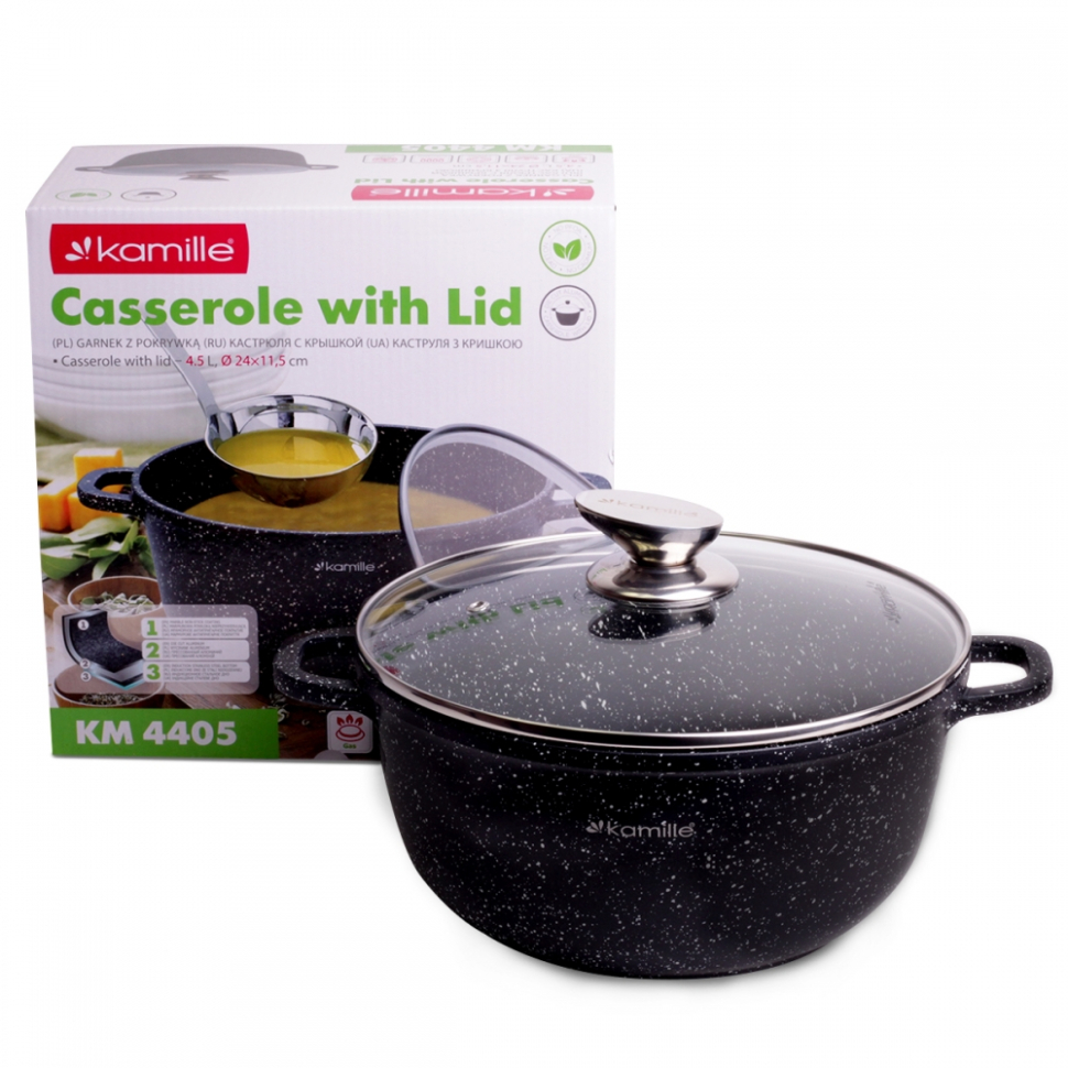 картинка Кастрюля 24*11,5см 4,5л /4405 от магазина Одежда+