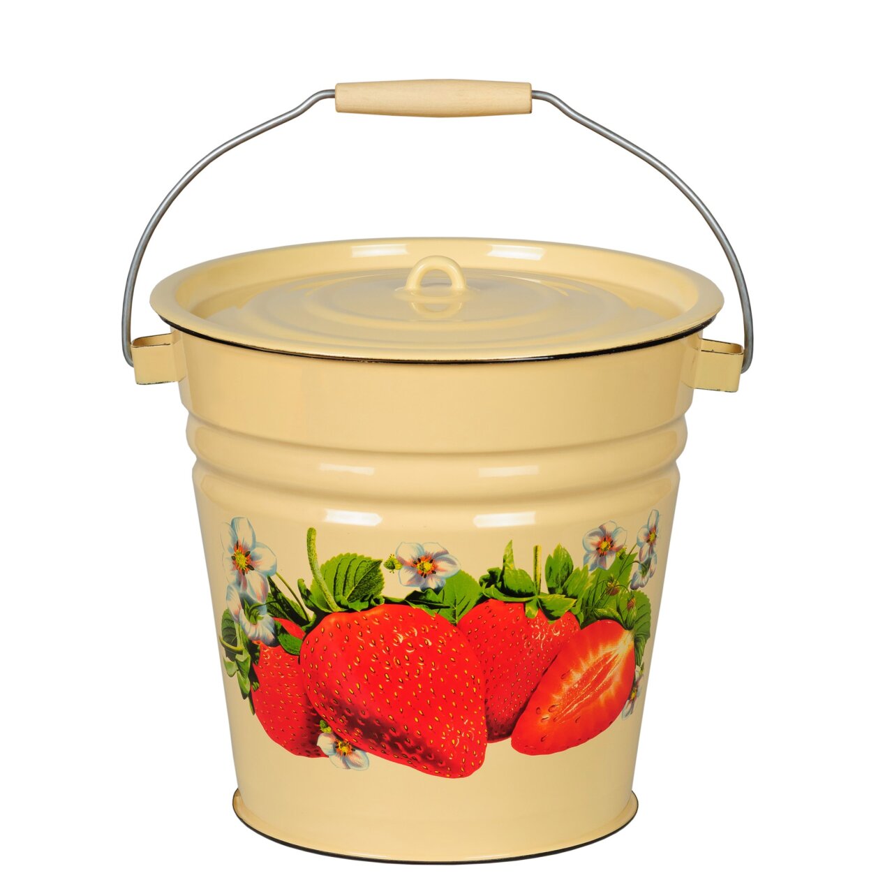 картинка Ведро эмаль 12л с крышкой/1с28с от магазина Одежда+