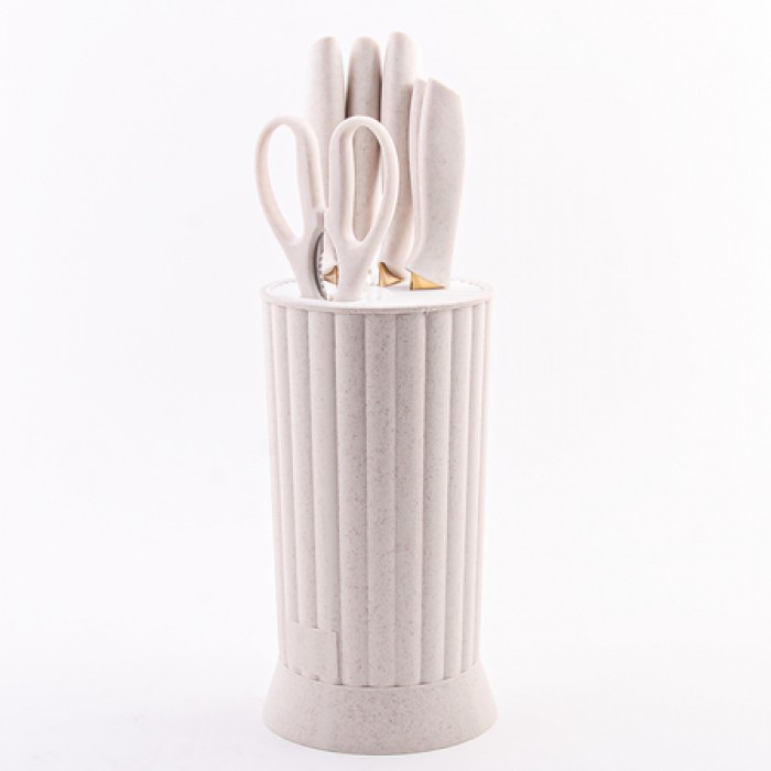 картинка НАБОР КУХОННЫХ НОЖЕЙ +ПОДСТАВКА 7ПР/40614 от магазина Одежда+