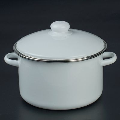 картинка Кастрюля эмаль 4 л/без рисунка/1614 от магазина Одежда+