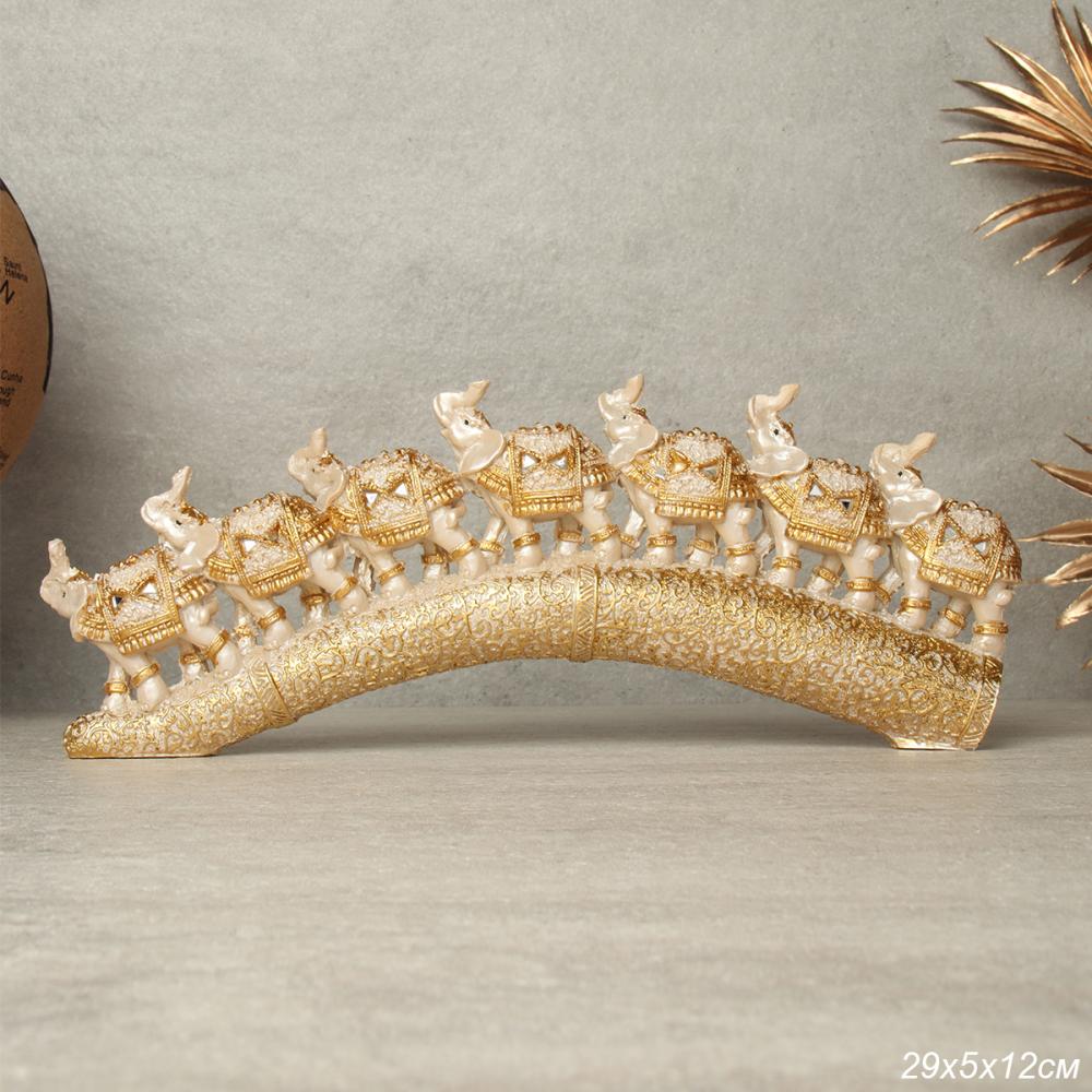 картинка Статуэтка Слоны на бивне L-30 см/7095-1 от магазина Одежда+