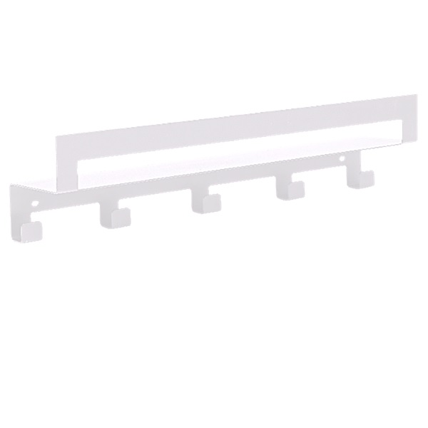 картинка Полка настенная "Line"50см с 5-ю крючками 8880/ Виолет от магазина Одежда+