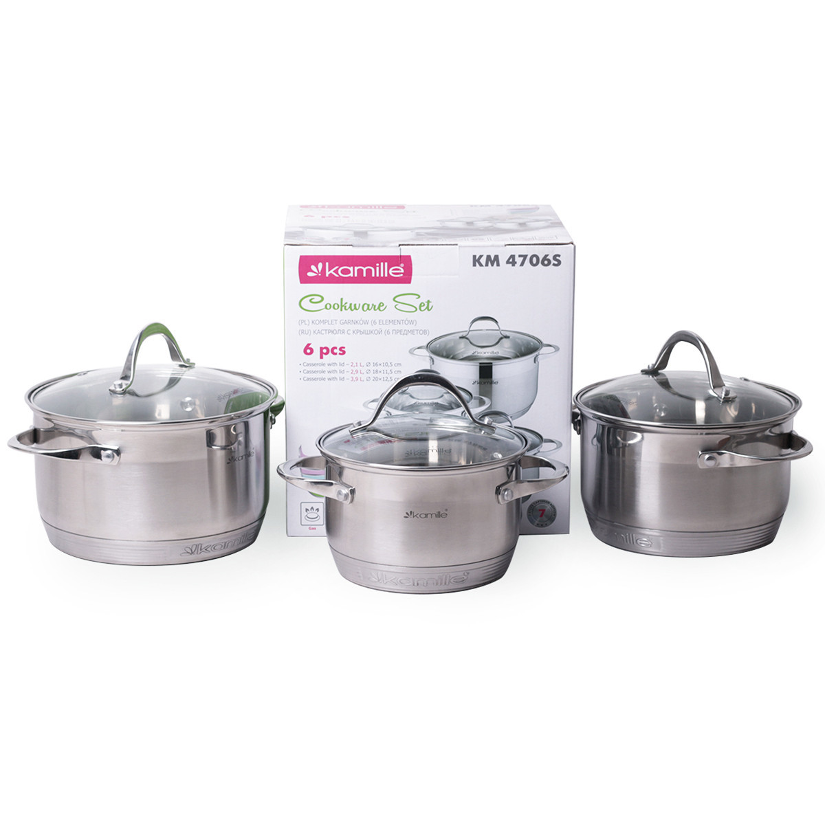 картинка Набор кастрюль 6 предметов/47065 от магазина Одежда+