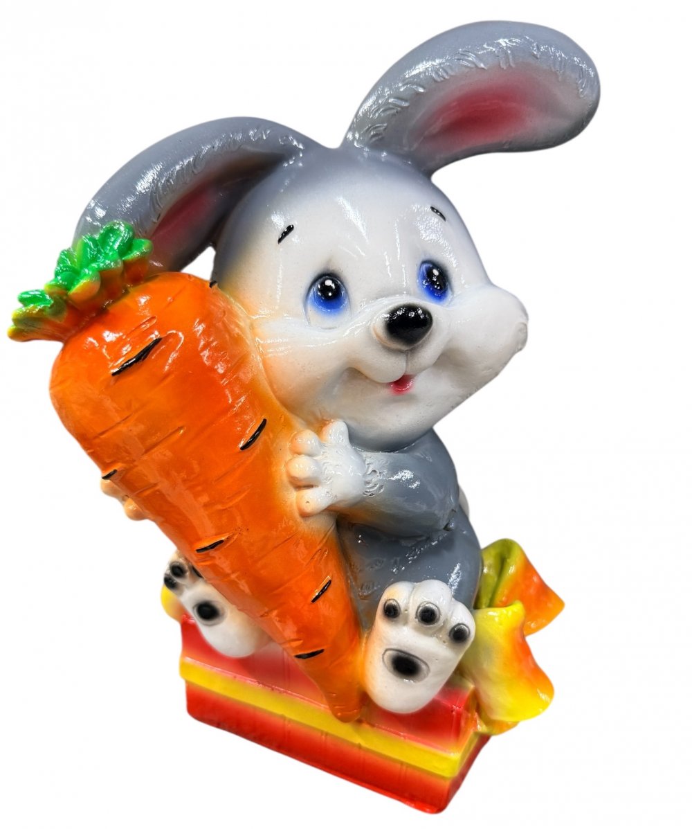 картинка Копилка "Вислоухий кролик с морковью" (240*140мм)/517 от магазина Одежда+