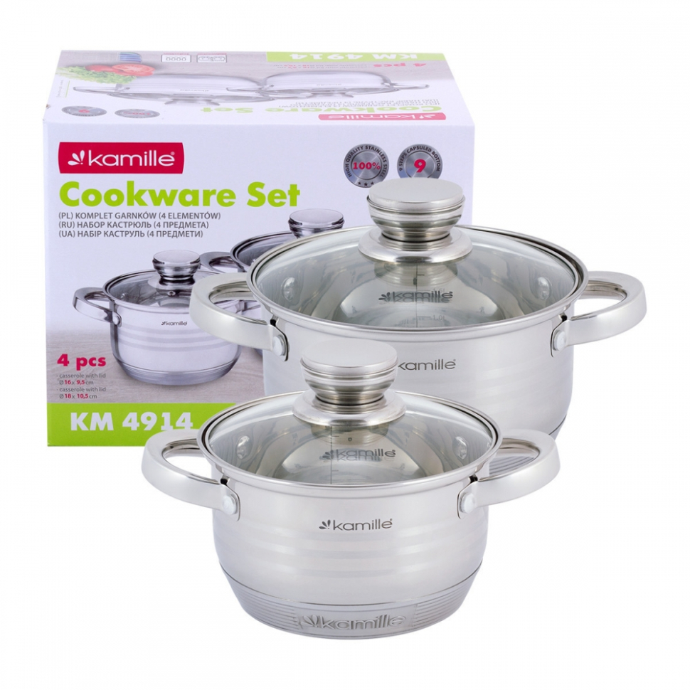 картинка Набор кастрюль 4 предмета/4914 от магазина Одежда+
