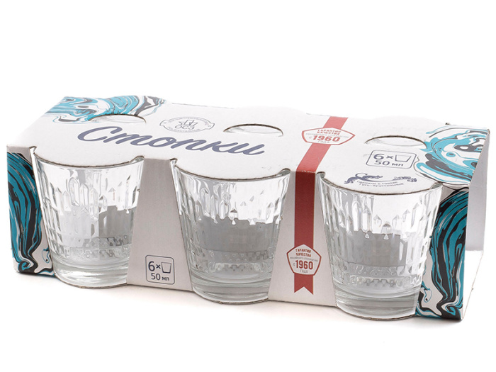 картинка Набор стопок 6шт "Асимметрия"/20с2201 от магазина Одежда+