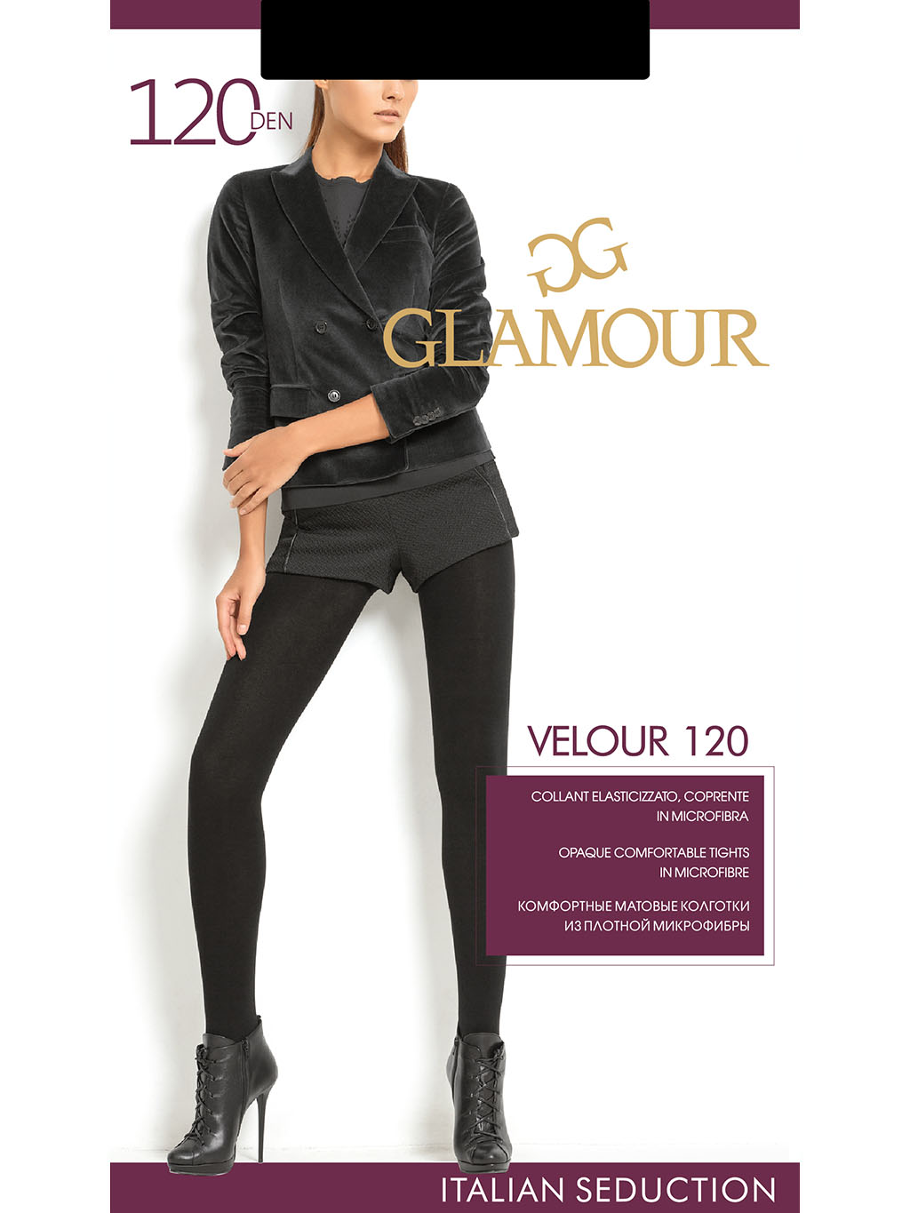 картинка Колготки "Glamour Collant" Velour/120den от магазина Одежда+