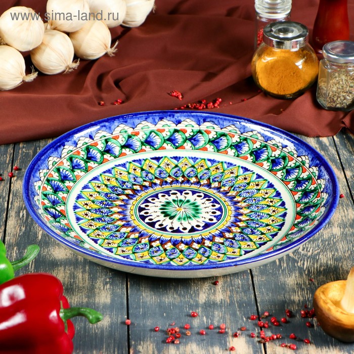 картинка Ляган Риштанская Керамика "Узоры" 32 см/1924244 от магазина Одежда+