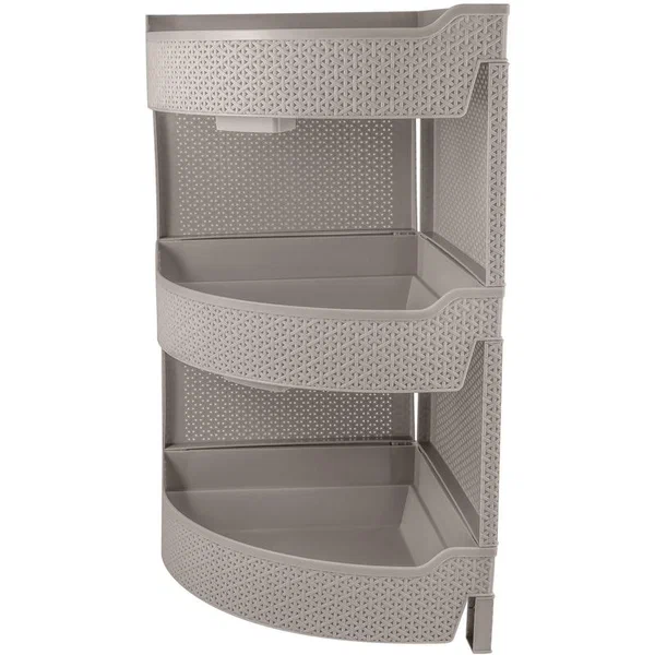 картинка Этажерка "Wenge" угловая 3 секции/2213080 от магазина Одежда+