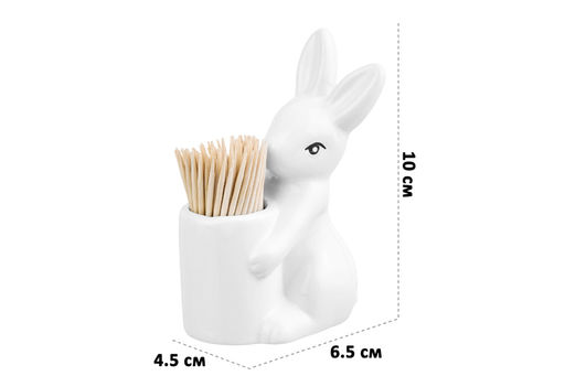картинка Вазочка под зубочистки "Зайчик"/350126/350127 от магазина Одежда+