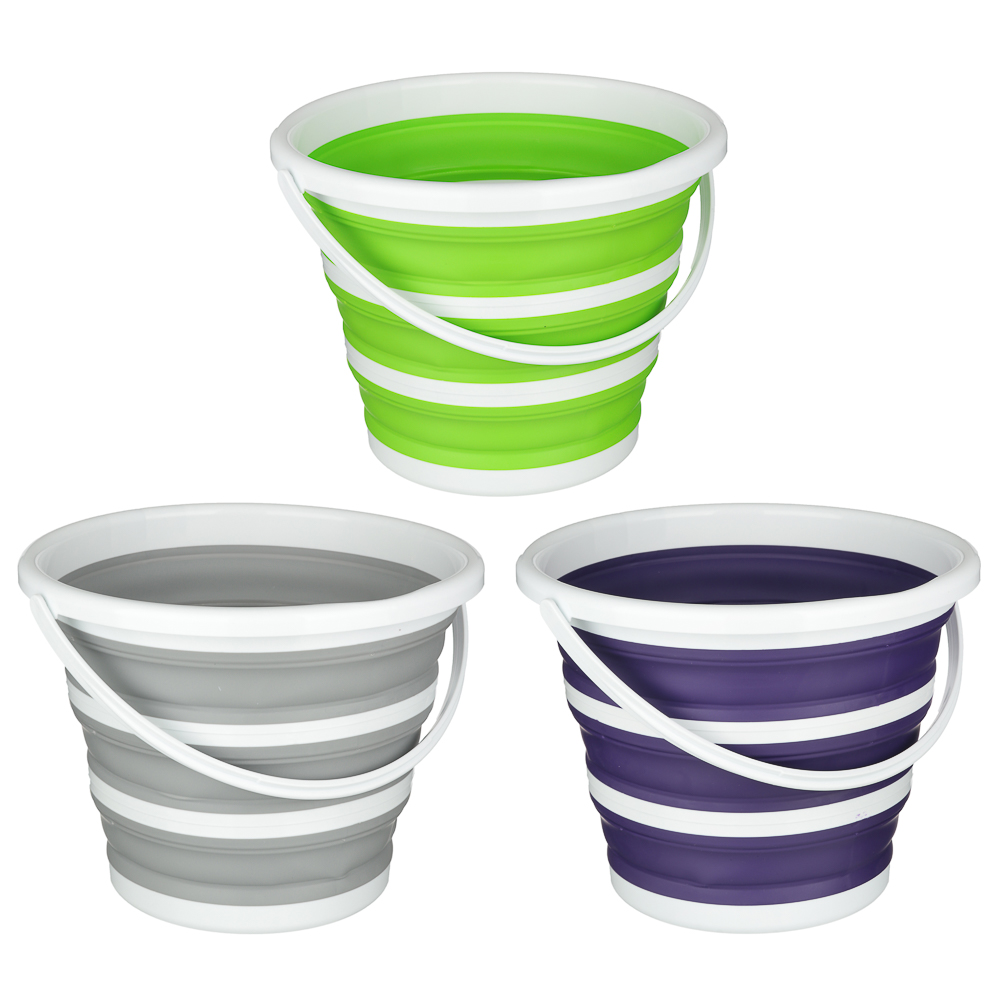 картинка Ведро складное силикон 10 л/407-068 от магазина Одежда+