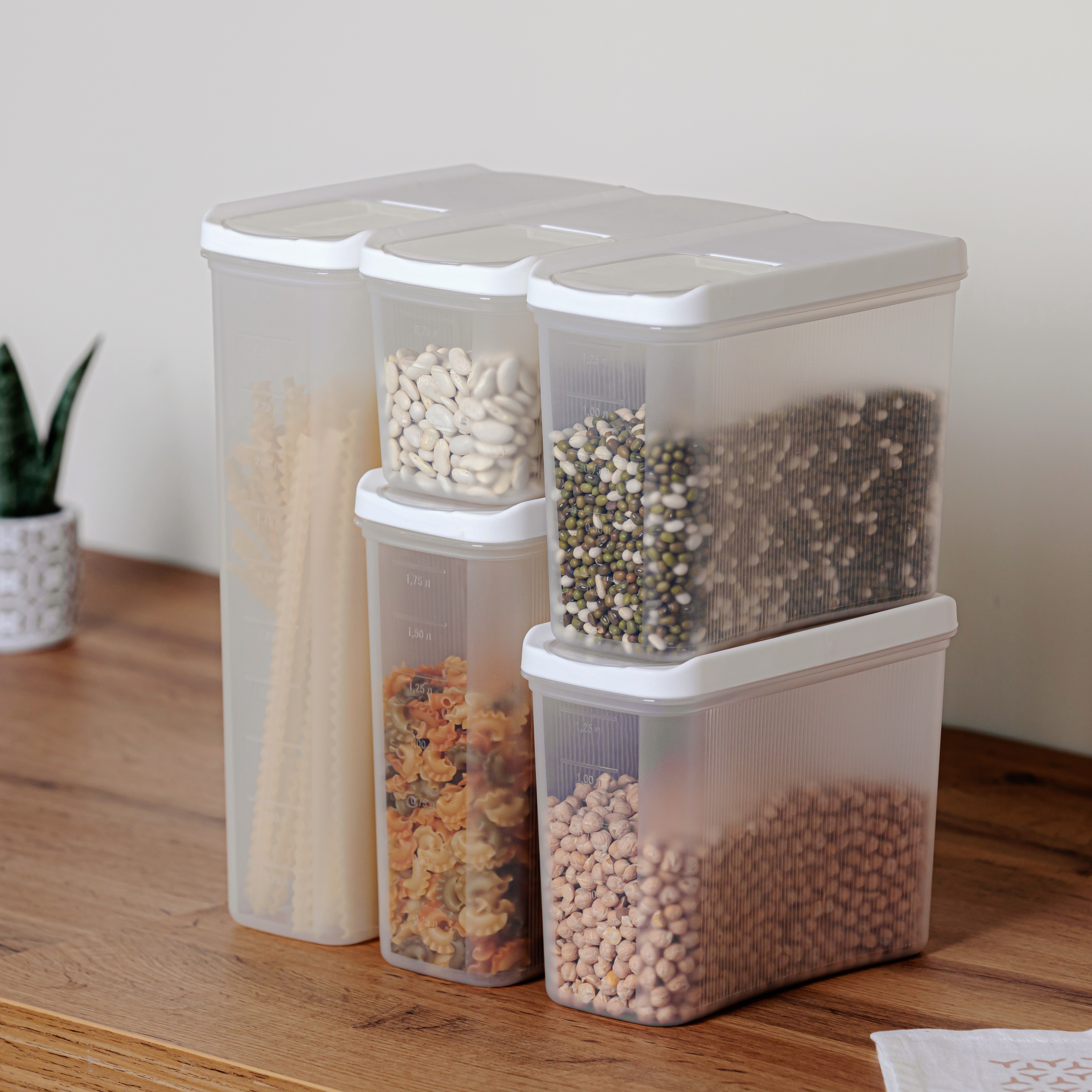 картинка Набор емкостей д/сыпучих "Лайн"/9115/9116/Альтернатива от магазина Одежда+