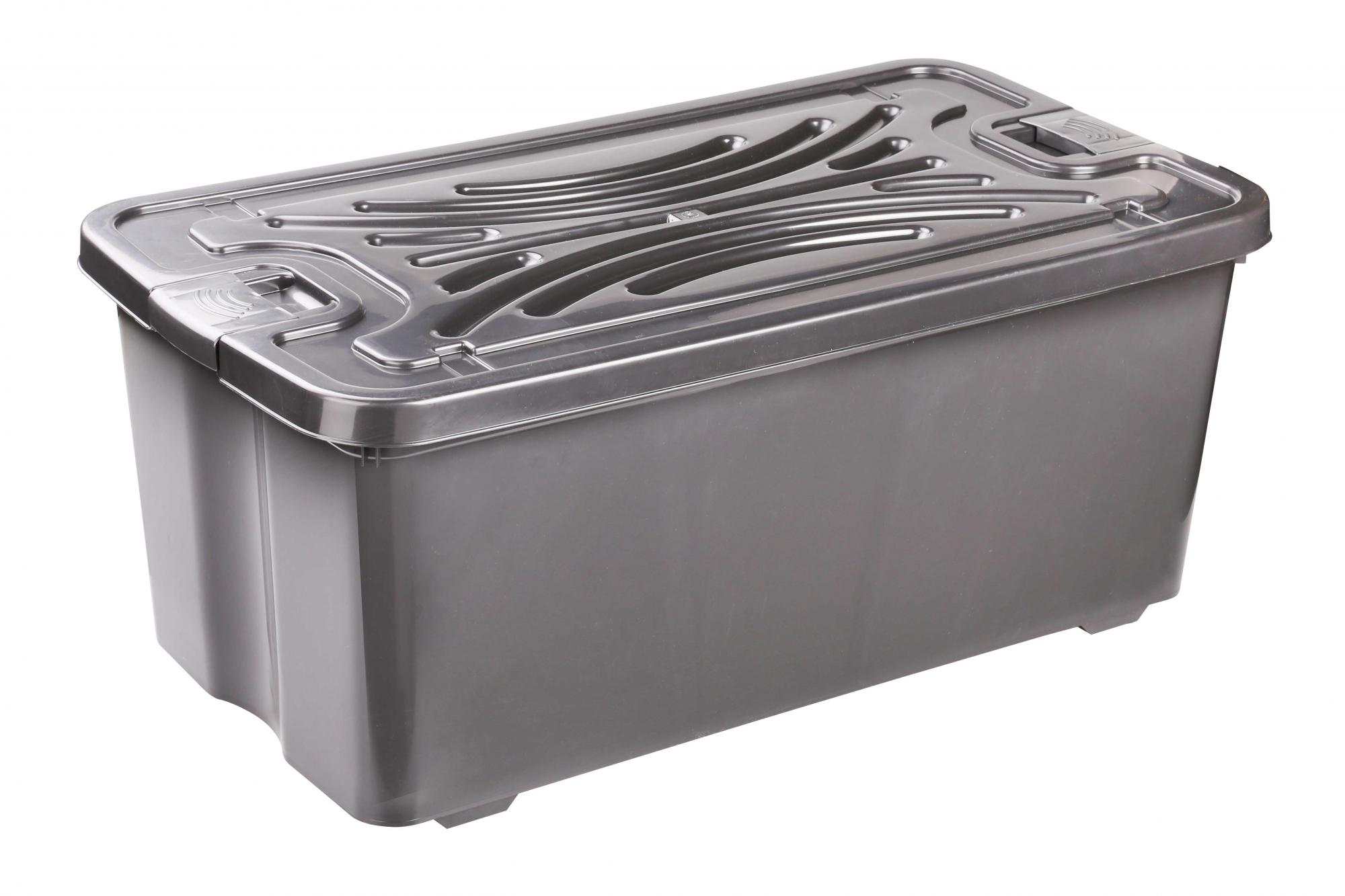 картинка Контейнер "Эконом" 75 л с крышкой/7359/Альтернатива от магазина Одежда+