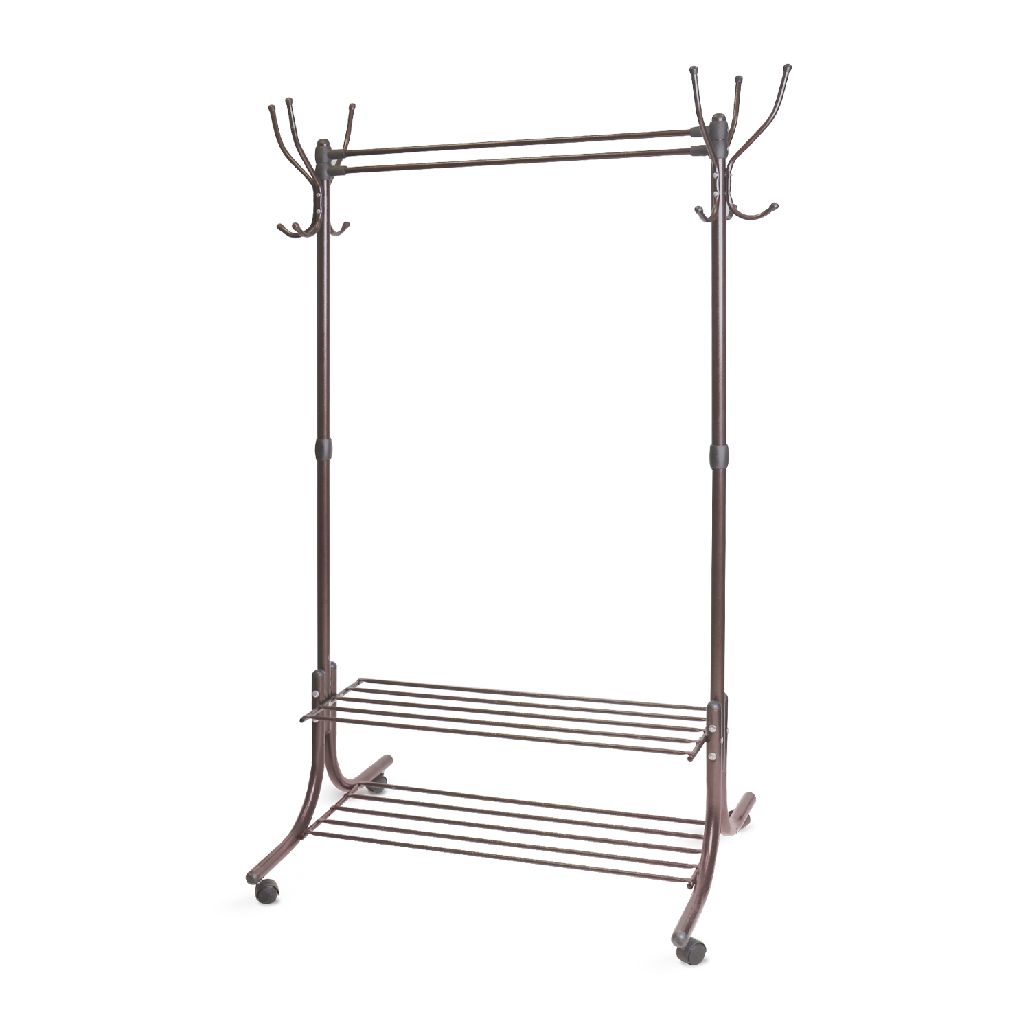 картинка Вешалка гардеробная с полками/ВГП90-6/Ника от магазина Одежда+