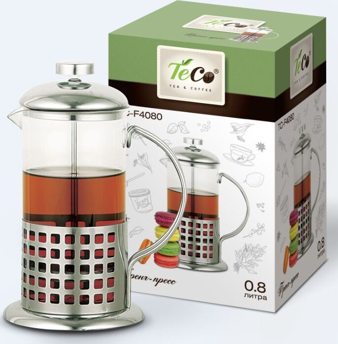 картинка Френч-пресс 0,8л TECO/TС-F4080 от магазина Одежда+